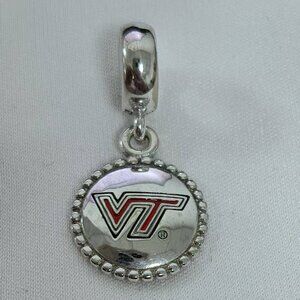 Pandora Virginia Tech University Dangle Charm, S925 Silver Jewelry